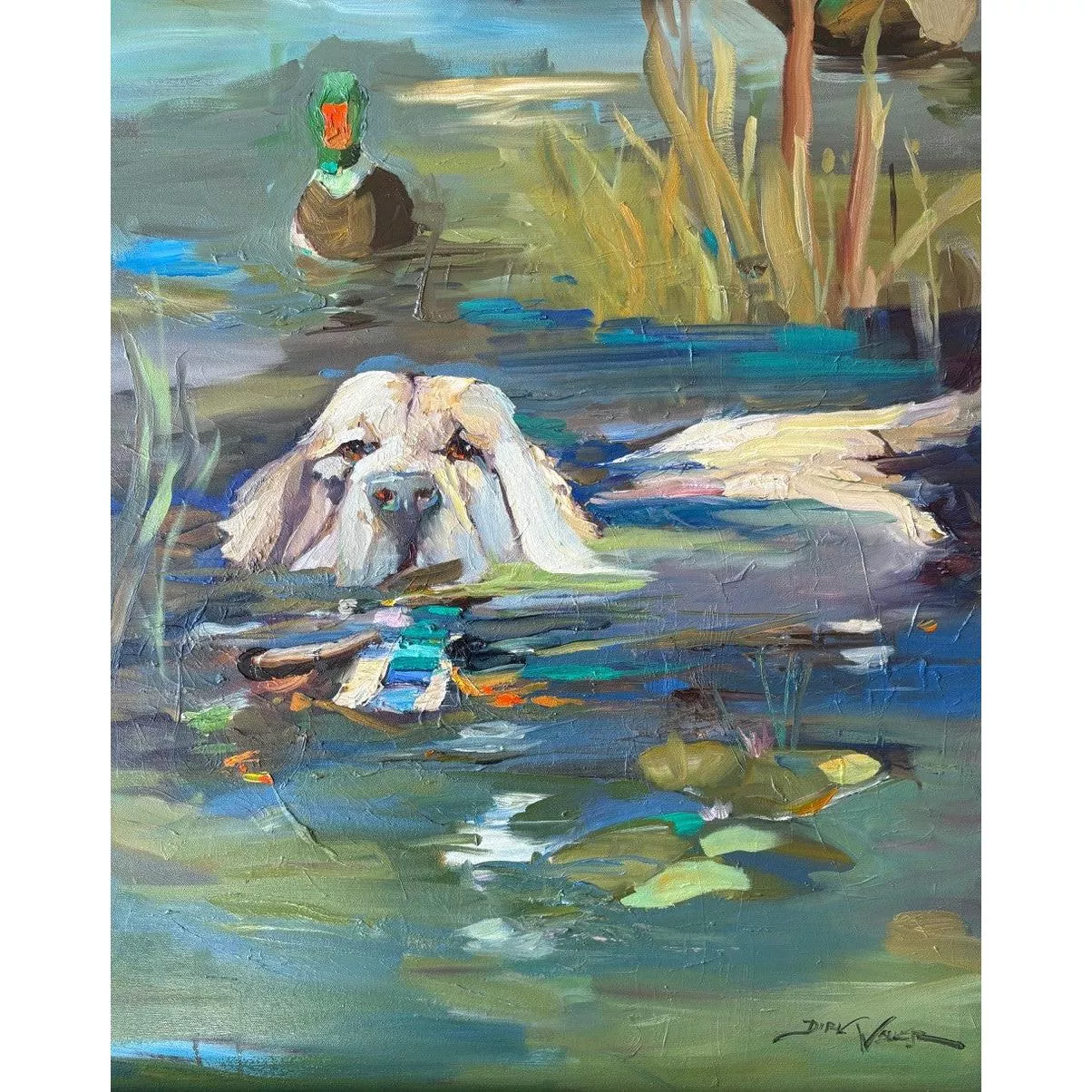 “He Lives For The Water” Painting by Dirk Walker