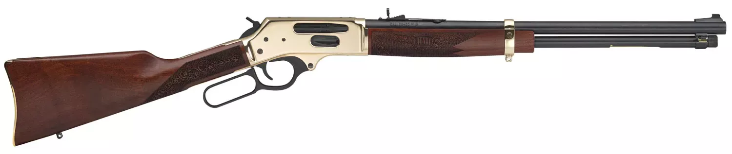 Henry Side Gate Lever Action Rifle 30-30 Brass 20"