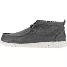 Hey Dude Men's Wally Mid Canvas Slip-On Loafers - Grey - 9