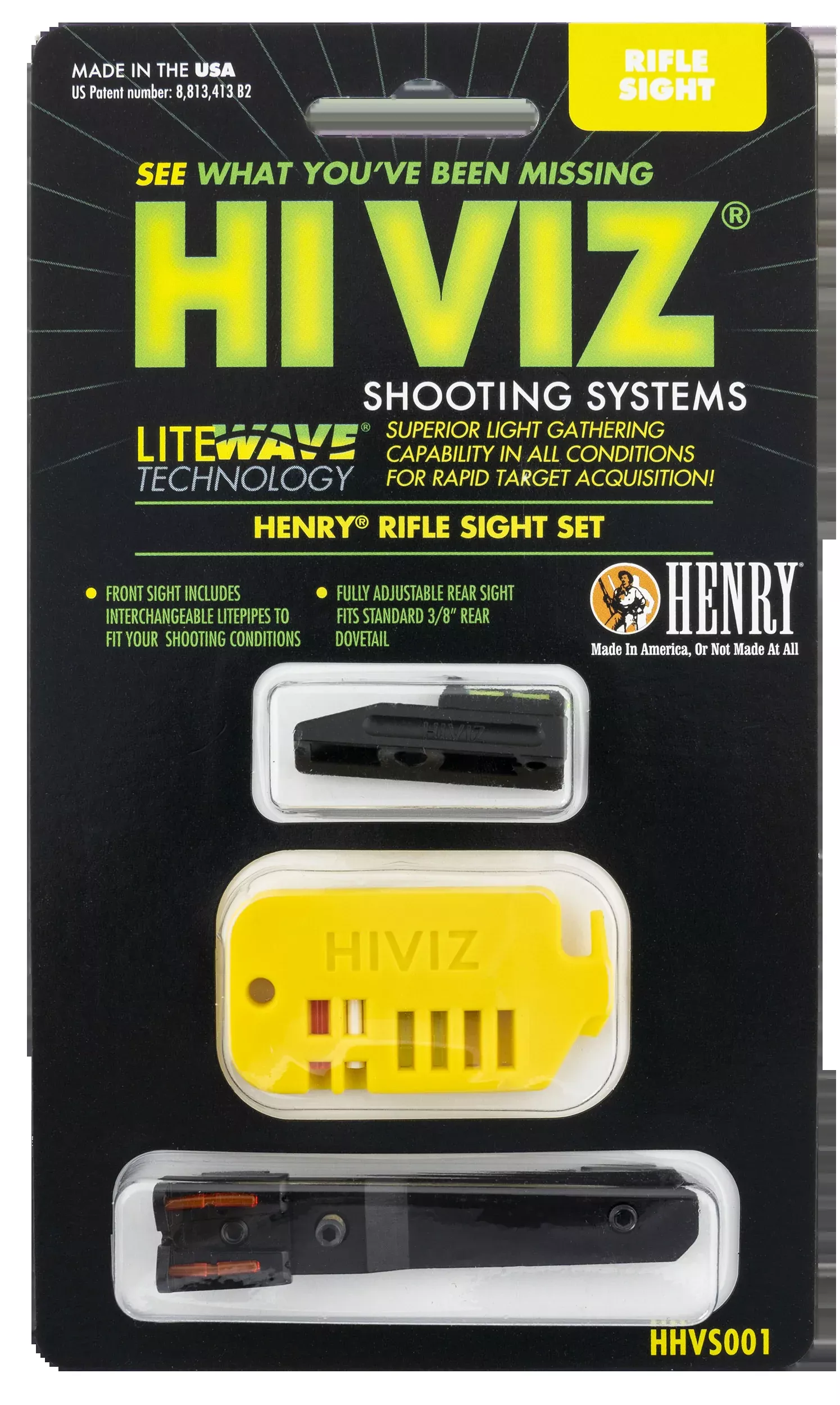 Hi-Viz Henry Front Sight for Henry .22 Long Rifles