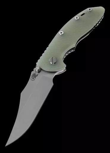 Hinderer XM-18 3.5" Bowie G10 Jade Folding Knife