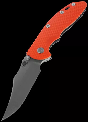 Hinderer XM-18 3.5" Bowie G10 Orange Folding Knife