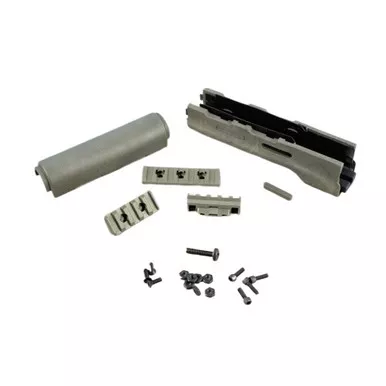 Hogue 74814 Forend with Rubber Gripping Area for AK-47/AK-74 (Longer Yugo Version), Ghillie Green