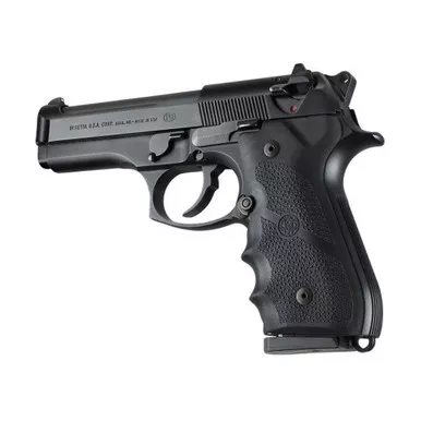 Hogue Overmolded Rubber Grip with Finger Grooves for Beretta 92/96 Series