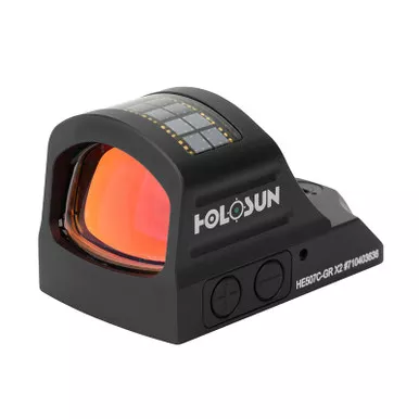 Holosun HE507C-GR X2 Solar/Battery Powered Open Reflex Green Dot Sight for Full-Size Pistols, Multi-Reticle System