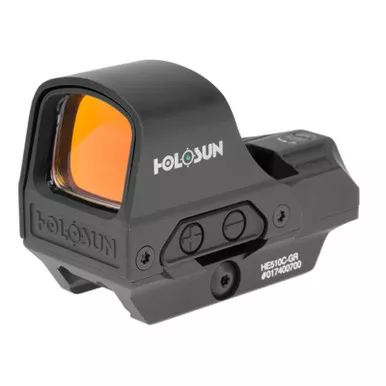Holosun HE510C-GR Solar/Battery Powered Open Reflex Green Dot Sight for Long Guns