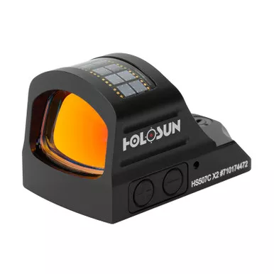 Holosun HS507C X2 Solar/Battery Powered Open Reflex Red Dot Sight for Full-Size Pistols, Multi-Reticle System