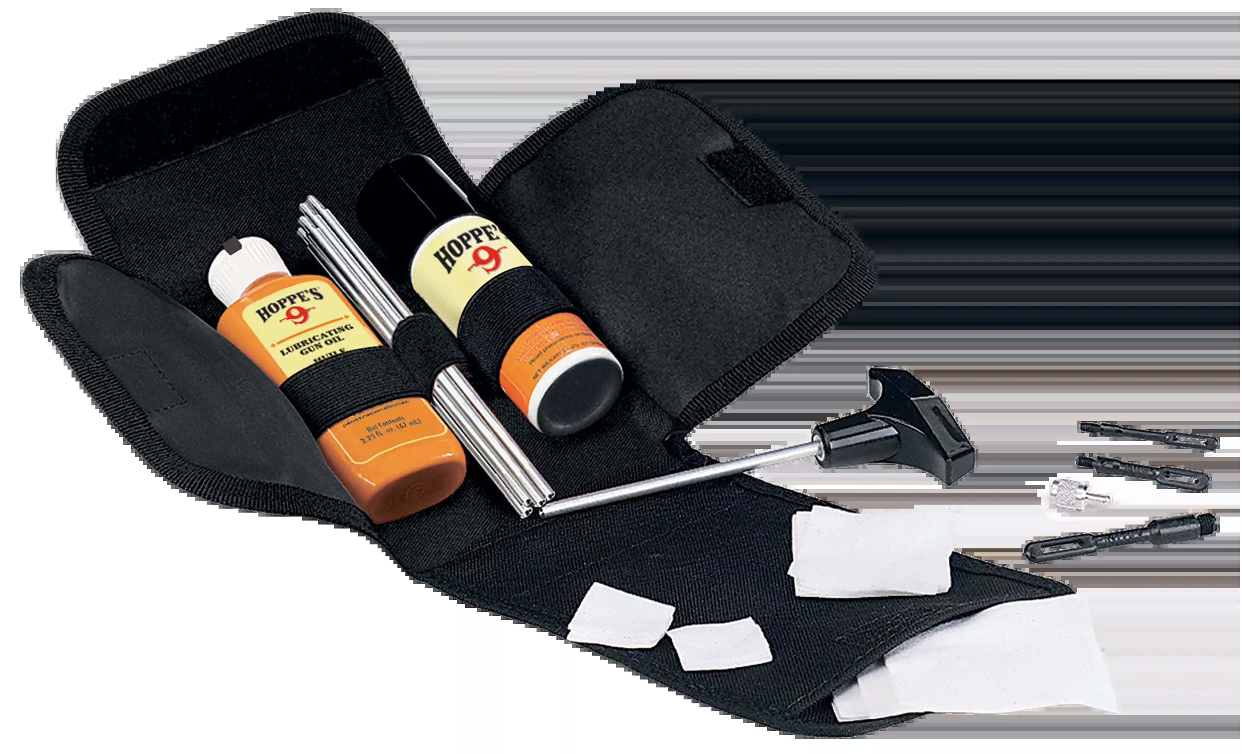 Hoppe’s Universal Field Cleaning Kit with Rotating Rod & Oils, Compact Case – FC2