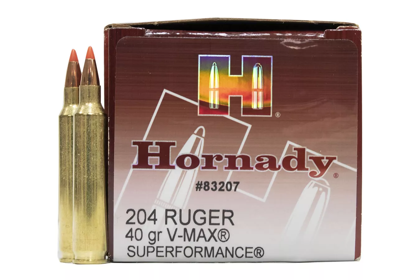 Hornady 204 Ruger 40 gr V-Max Superformance 50/Box