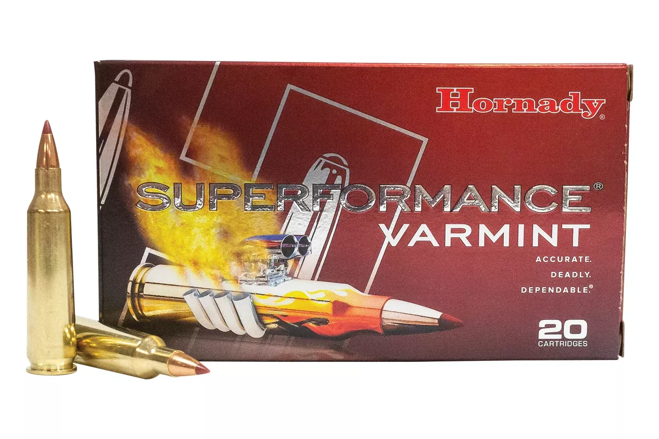 Hornady  22-250 Rem 35 gr V-Max Superformance Varmint 20/Box