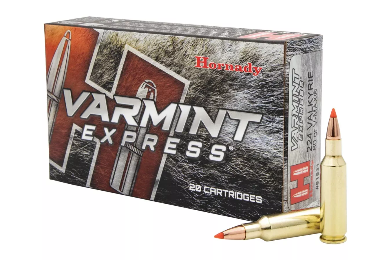 Hornady  224 Valkyrie 60 gr V-Max Varmint-Express 20/Box
