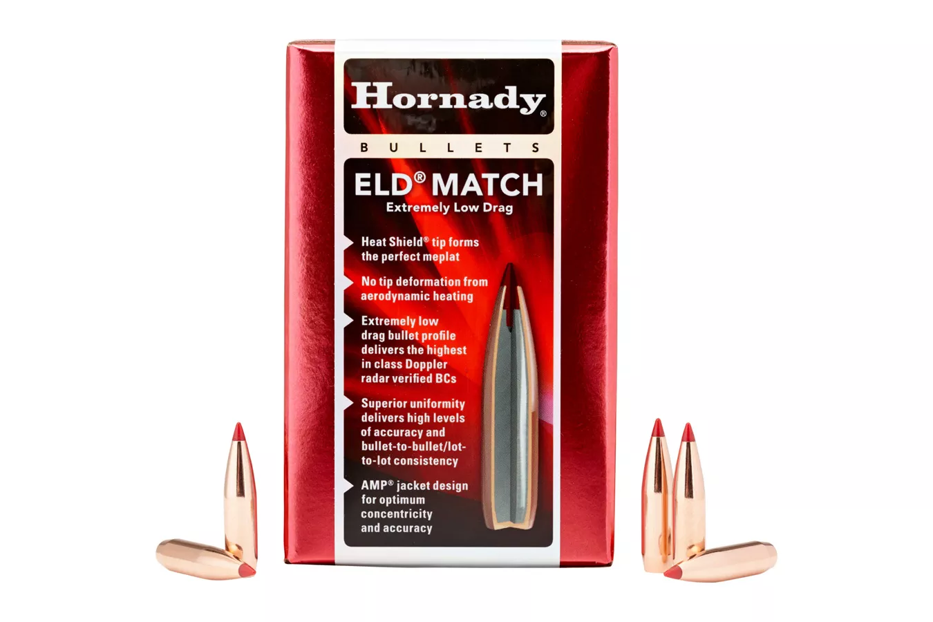 Hornady  25 Cal .257 164 Grain Match Bullets 100/Box