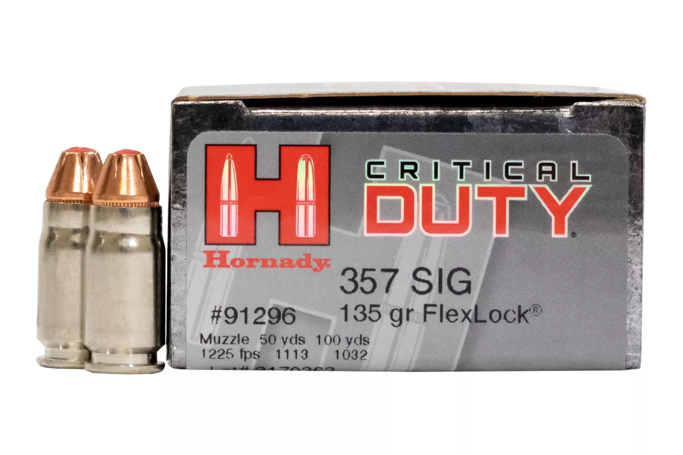 Hornady  357 Sig 135 gr FlexLock Critical Duty 20/Box