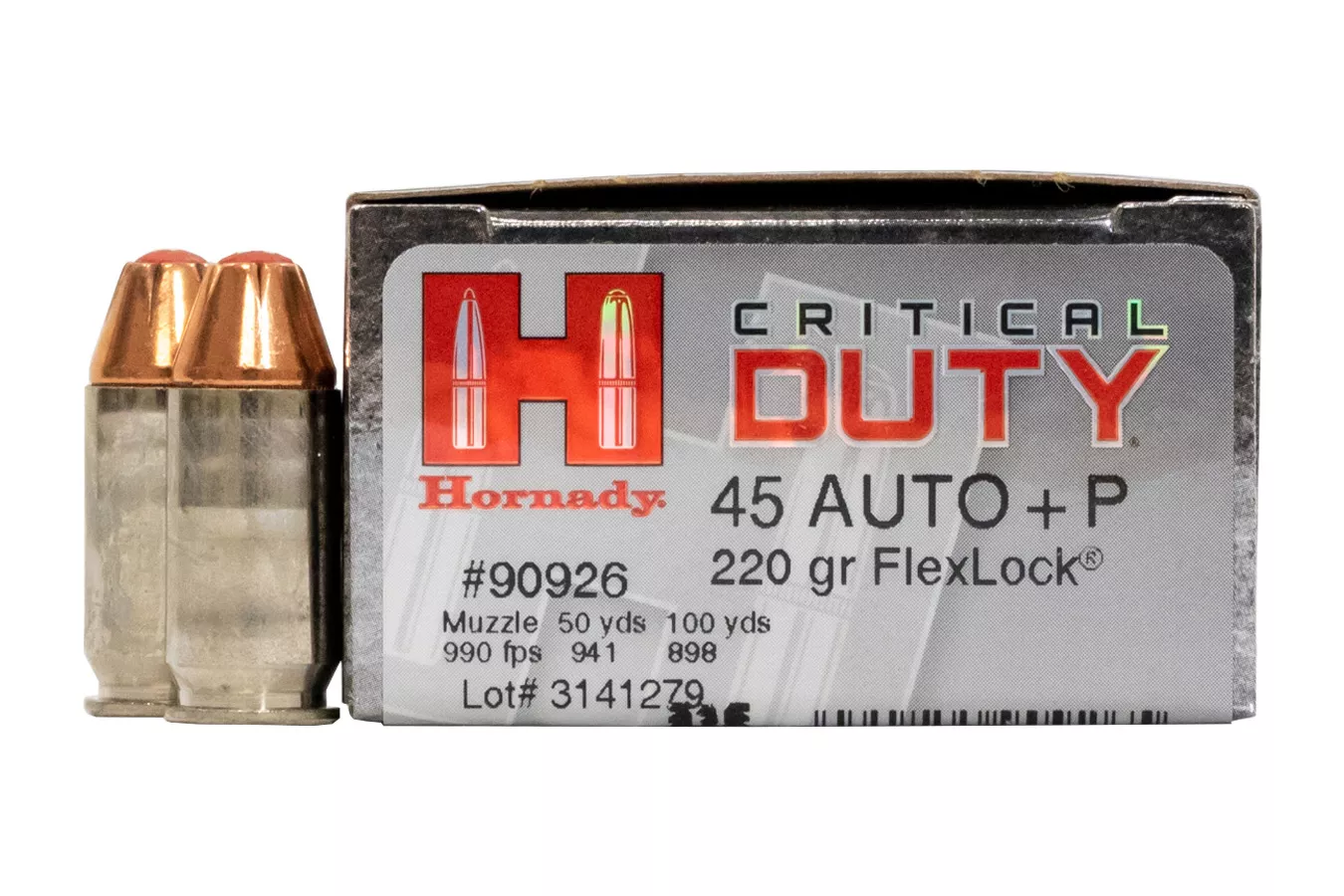 Hornady  45 Auto +P 220 gr Flexlock Critical Duty 20/Box