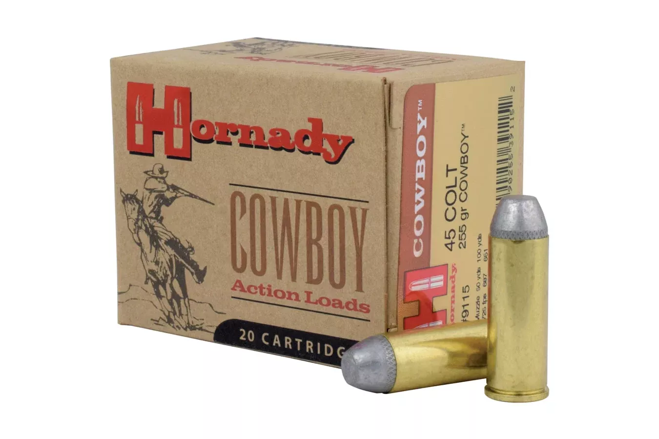 Hornady  45 Colt 255 gr FP Cowboy 20/Box