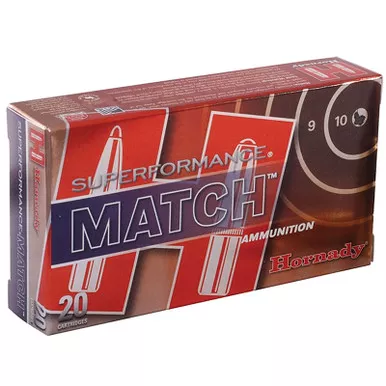 Hornady 80264 Superformance Match 223 75 GR BTHP Match 20 Rounds