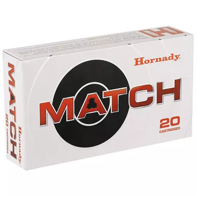 Hornady 8230 Match 338 Lapua 250 GR BTHP 20 Rounds