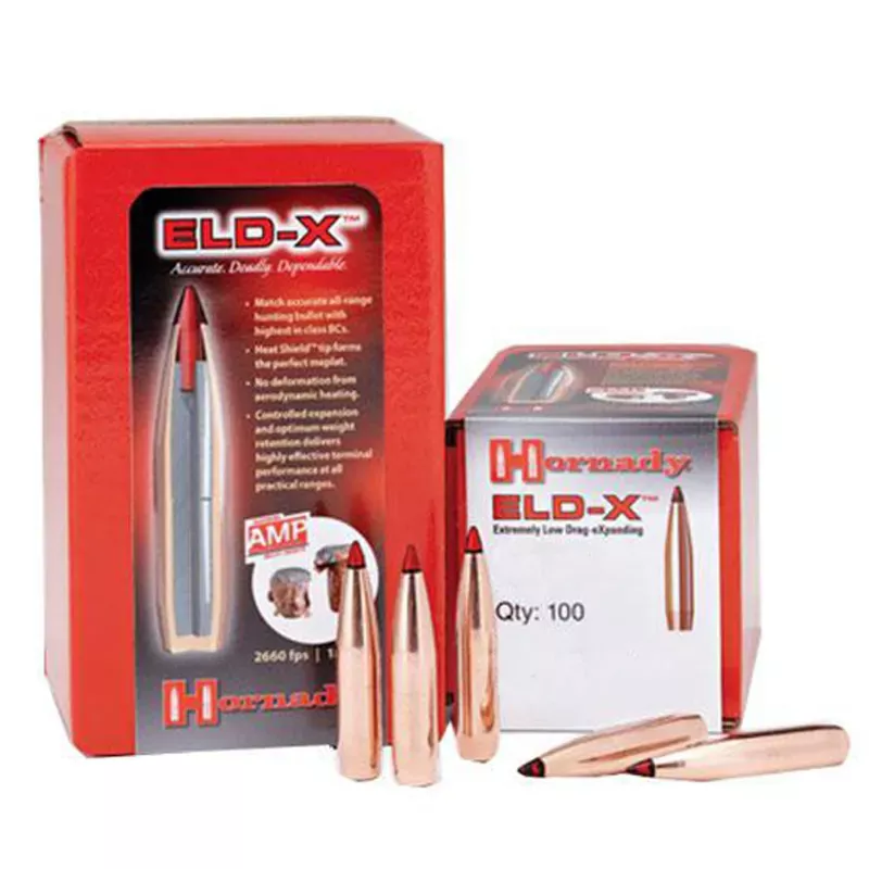 Hornady ELD-X 270 Cal .277 Dia 145 Gr 100/Box