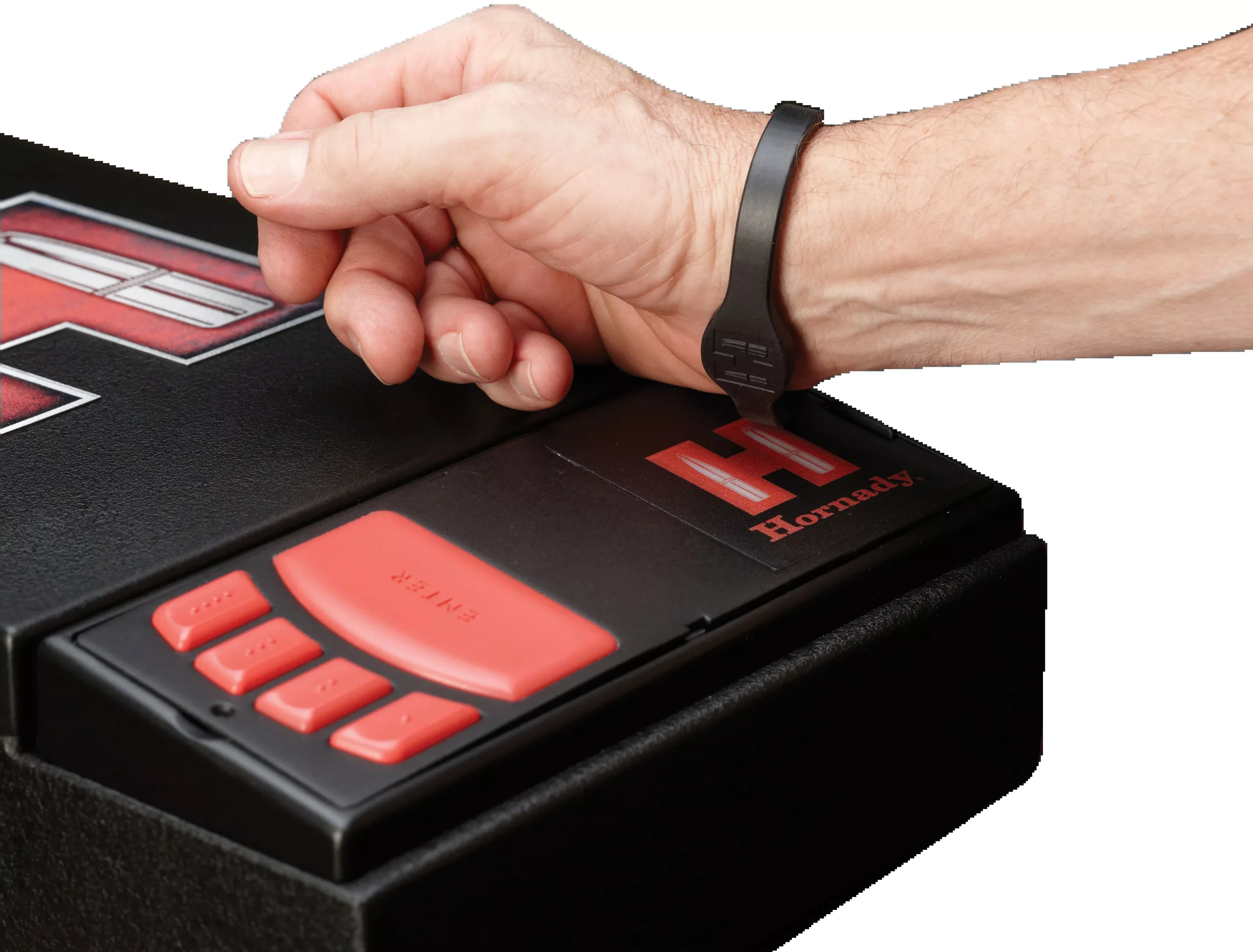 Hornady RAPiD Safe RFID Wristband Accessory, Black Rubber Bracelet for Quick Access, 98166
