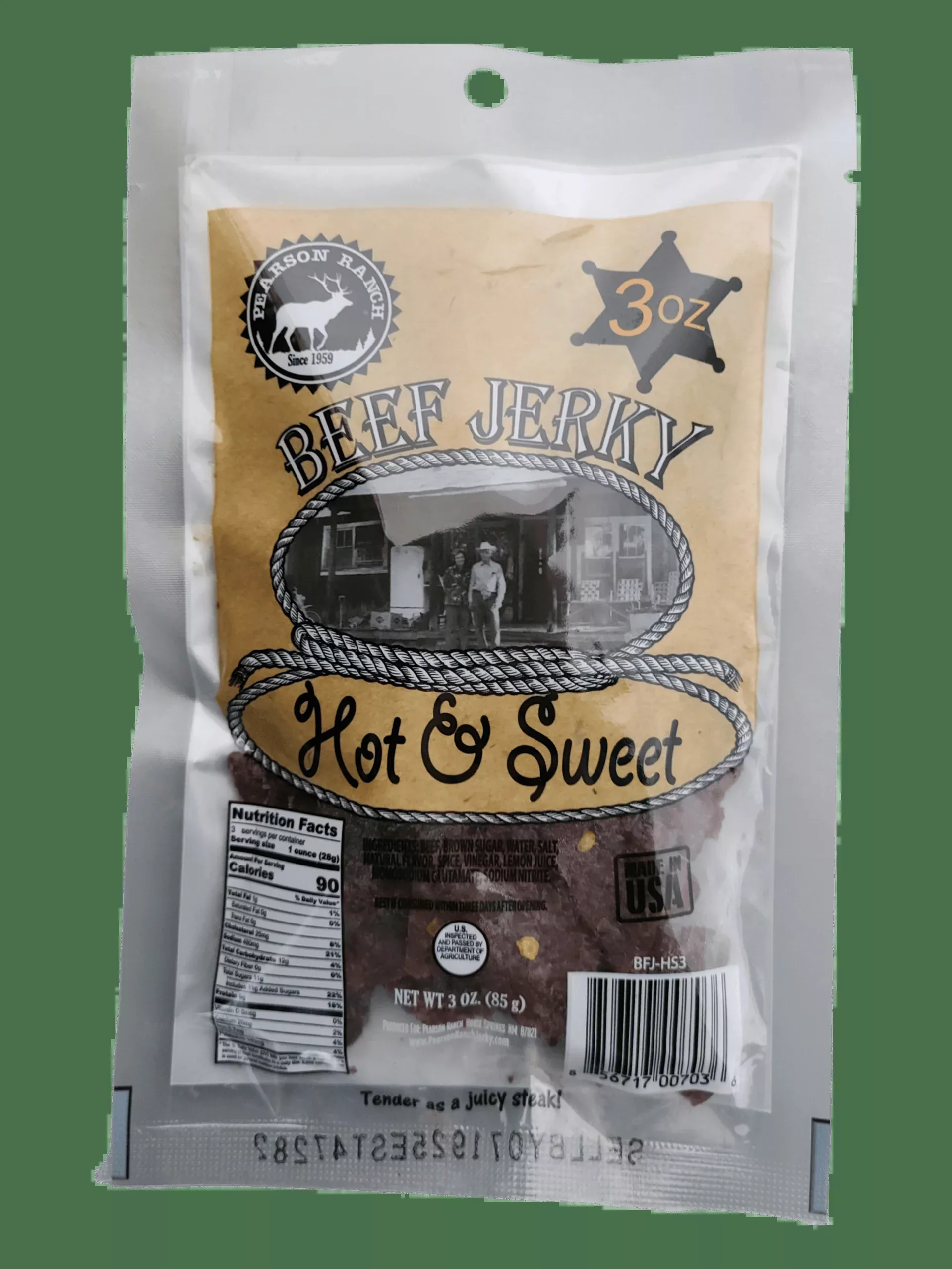 Hot & Sweet Beef Jerky – 3 oz