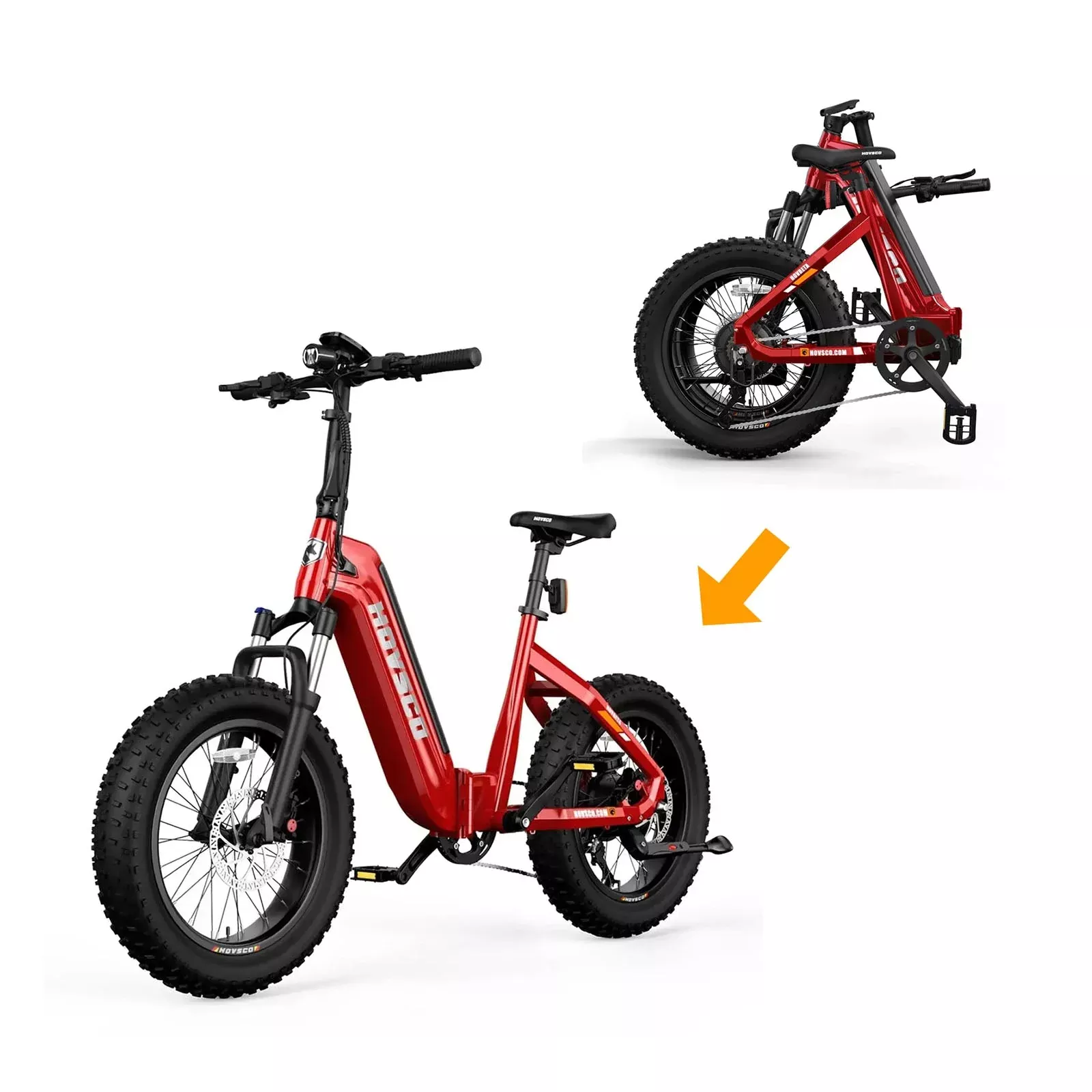 HOVSCO HovBeta 20″ Foldable Fat Tire Electric Bike
