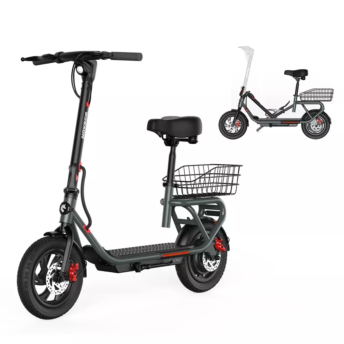 HOVSCO Porto Max Electric Scooter For Commute & Grocery Shopping