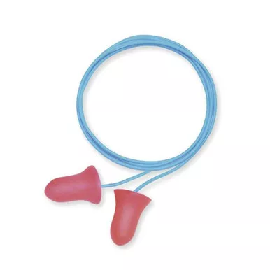 Howard Leight HL-R-33333 Howard Leight Super Leight Corded Pre-Shaped Earplugs - 50 Pack - Red