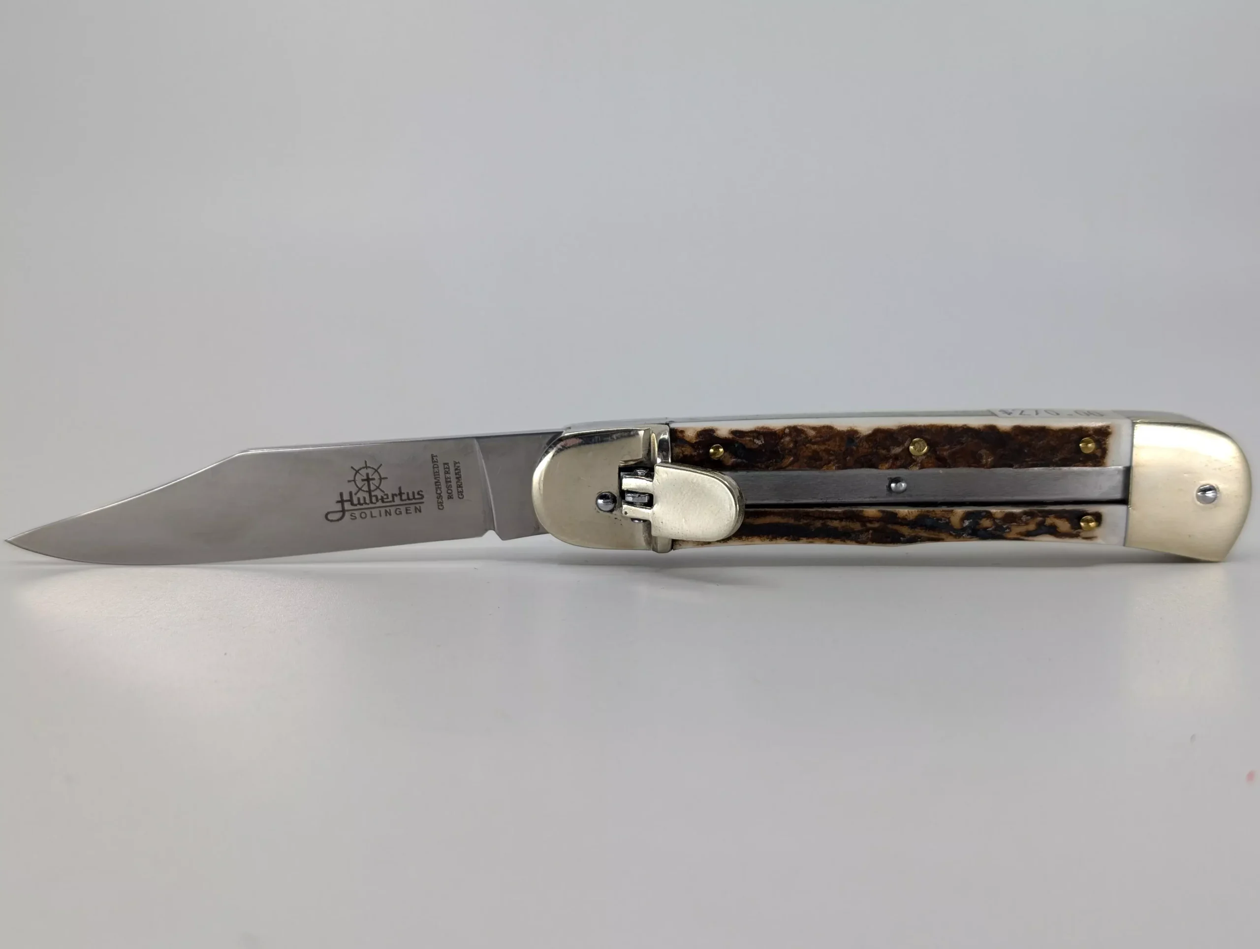 Hubertus Springer Stainless Blade Pike Auto Leverlock Folding Knife