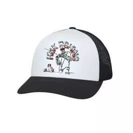 HUK Men’s 5 Panel Trucker Hat – White