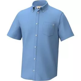 HUK Men's Kona Solid SS - Quiet Harbor - M