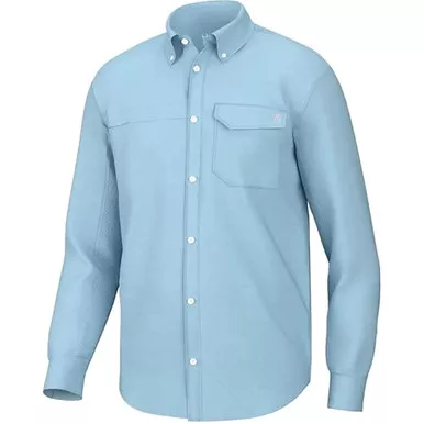Huk Tide Point Break Long Sleeve Crystal Blue