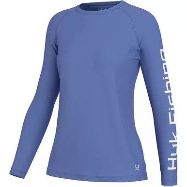 Huk Womens Pursuit Long Sleeve Wedgewood