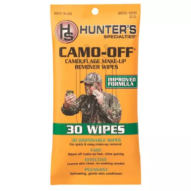 Hunters Specialties Camo-off Makeup Remover Wipes 30 Pk.