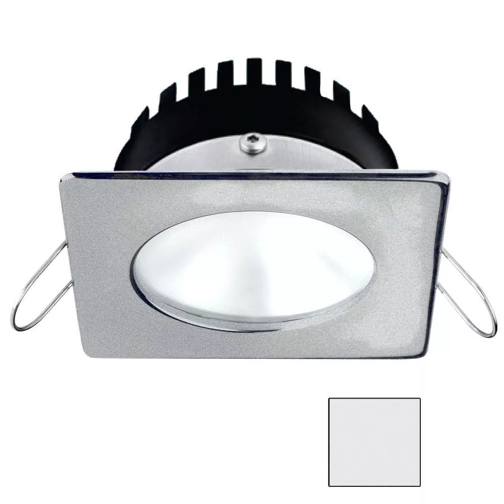 i2Systems Apeiron PRO A506 - 6W Spring Mount Light - Square/Round - Cool White - Brushed Nickel Finish - A506-42BBD