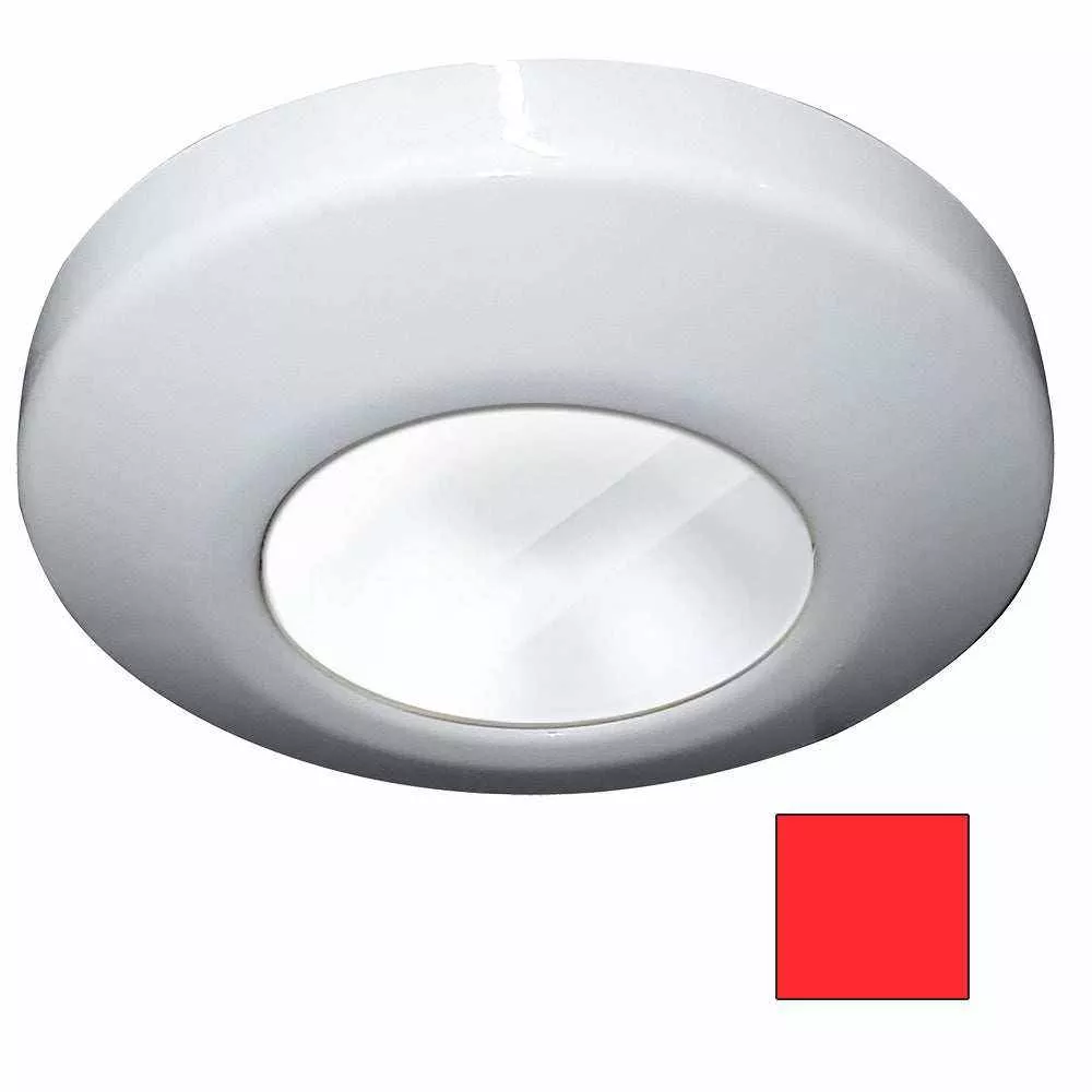 i2Systems Profile P1100 1.5W Surface Mount Light - Red - White Finish - P1100Z-31H