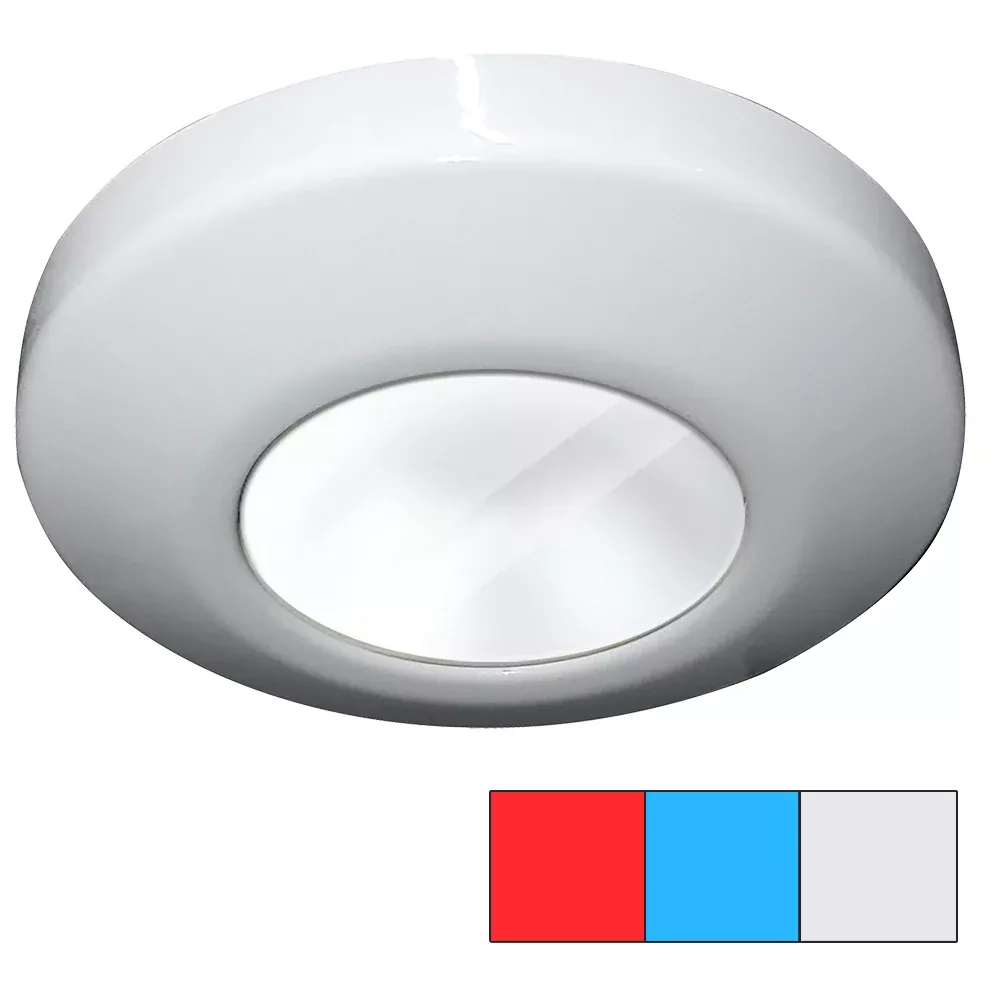 i2Systems Profile P1120 Tri-Light Surface Light – Red, Cool WhiteBlue – White Finish [P1120Z-31HAE]