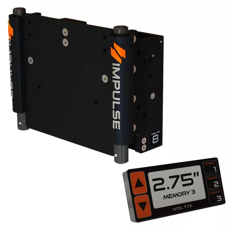 IMPULSE 8 Set Back Electric Jack Plate w/Smart Control – Black Anodized