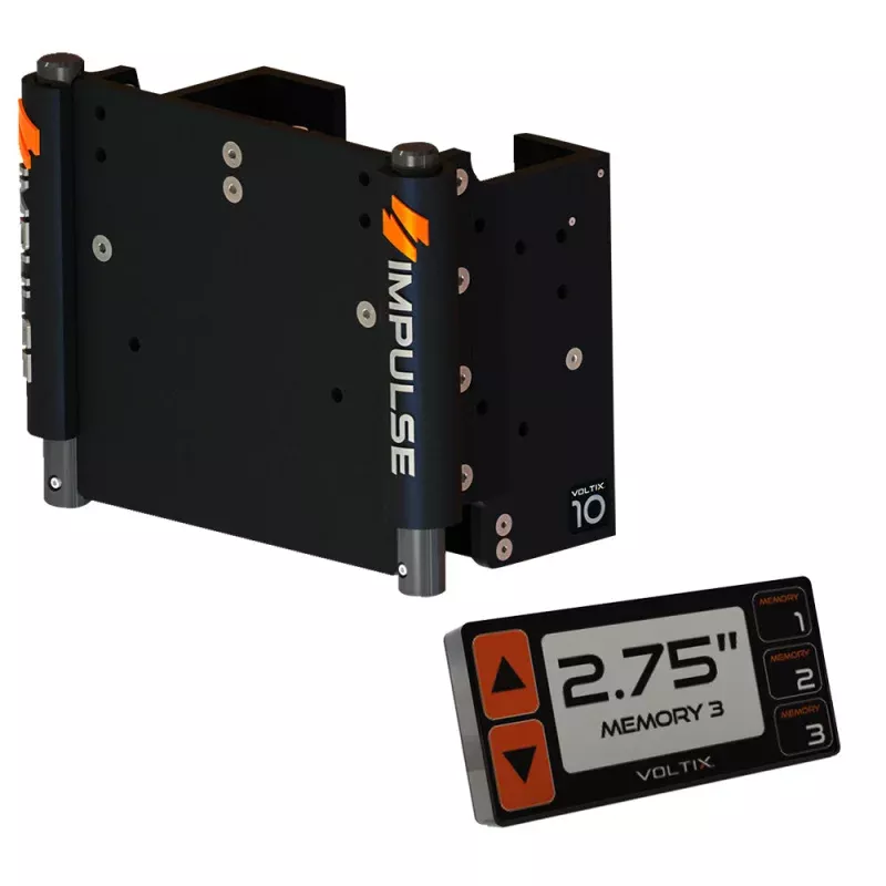 IMPULSE XL 10 Set Back Electric Jack Plate w/Smart Control – Black Anodized