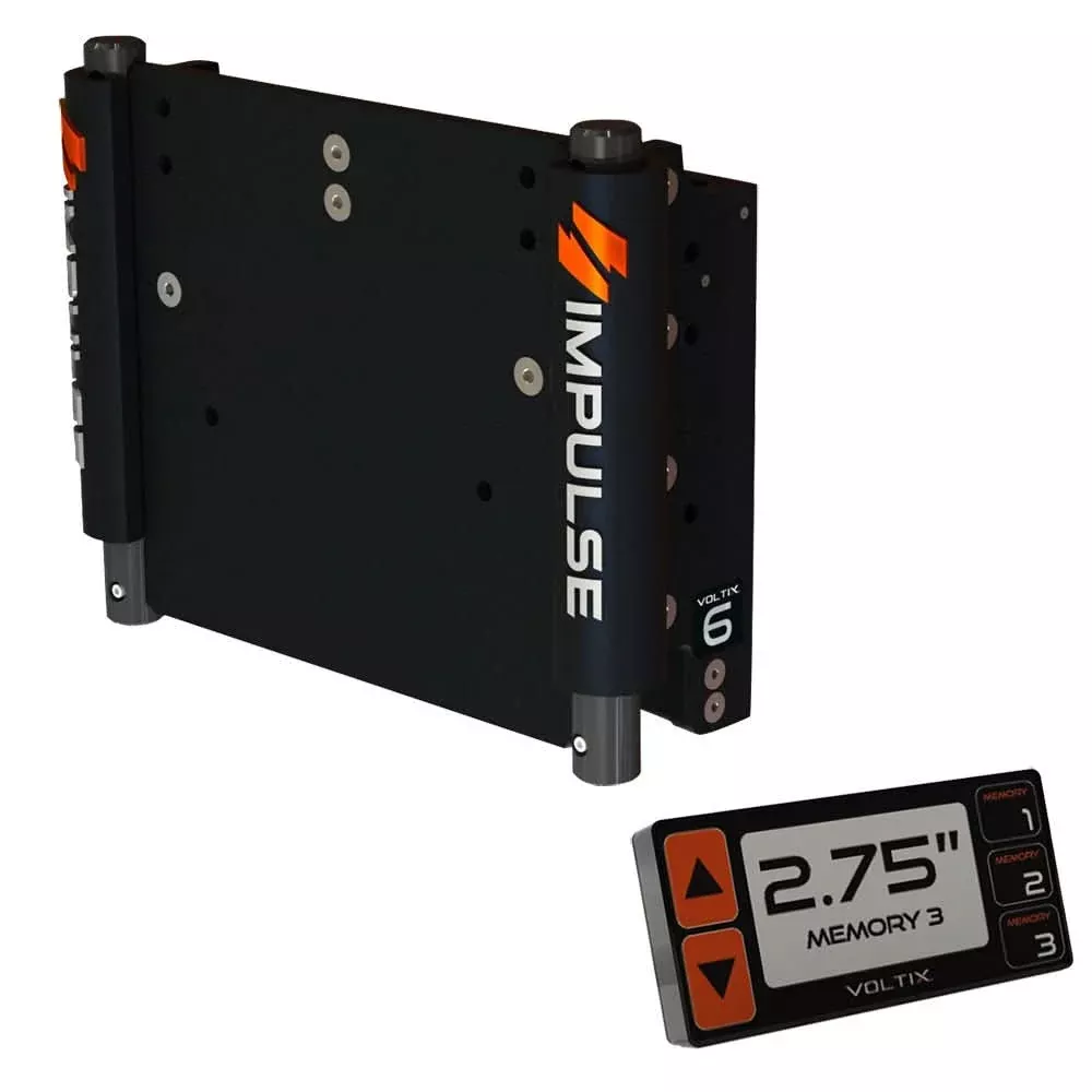 IMPULSE XL 6 Set Back Electric Jack Plate w/Smart Control – Black Anodized