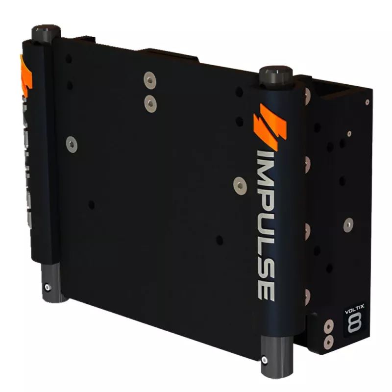 IMPULSE XL 8 Set Back Electric Jack Plate w/Standard Control – Black Anodize