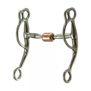 INTREPID INTERNATIONAL Copper Roller 5in Double Rein Training Bit (240401)