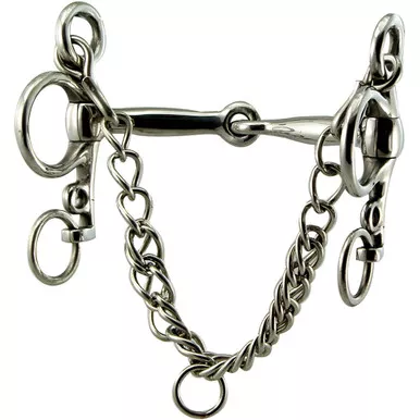 INTREPID INTERNATIONAL Coronet Tom Thumb Jointed Mouth 4.75in Pelham Bit (237038)