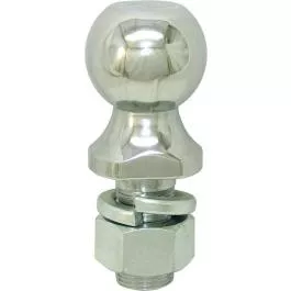 Invincible Marine Chrome Plated Trailer Ball, 2-Inch x 1-Inch Thread