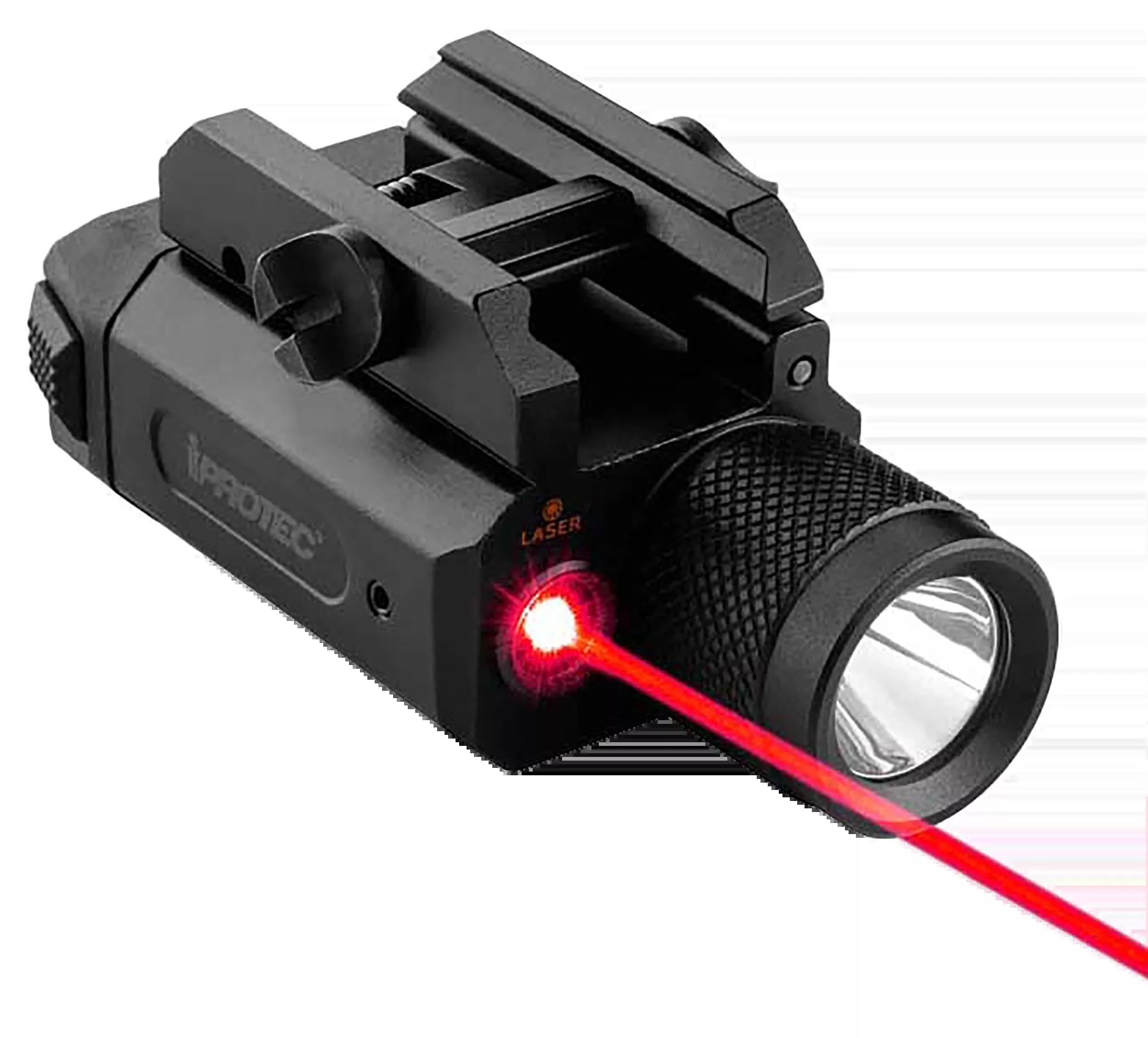 iPROTEC RM600LSR Rail-Mounted Light with Red Laser, 600-Lumen LED, USB-C Rechargeable IPRMLT0001