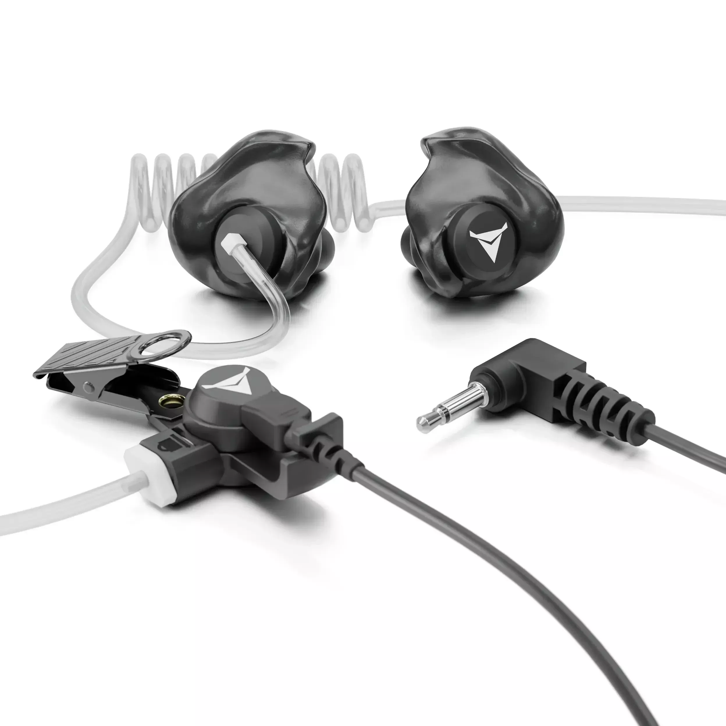 +Isolation Custom Molded Listen-Only Surveillance Acoustic Tube Headset
