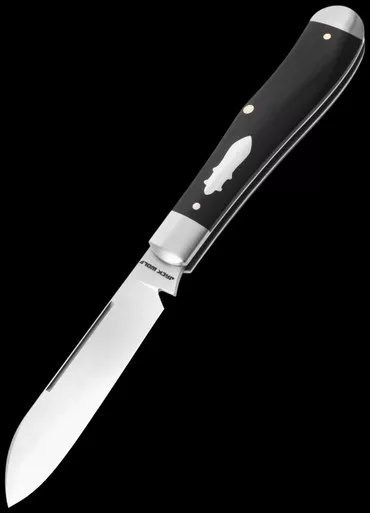 Jack Wolf Knives Eureka Ebony Wood Folding Knife