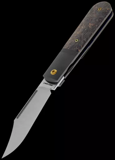Jack Wolf Knives Primo Jack Fat Dark Matter Gold Folding Knife