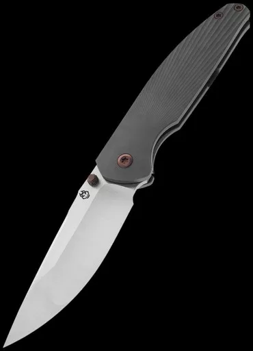 Jack Wolf Knives Tango Titanium Sunburst Folding Knife