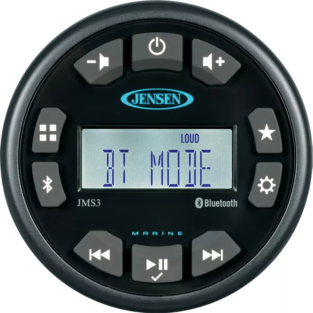 JENSEN JMS3RTL Stereo w/AM/FM/BT – Single Zone [JMS3RTL]