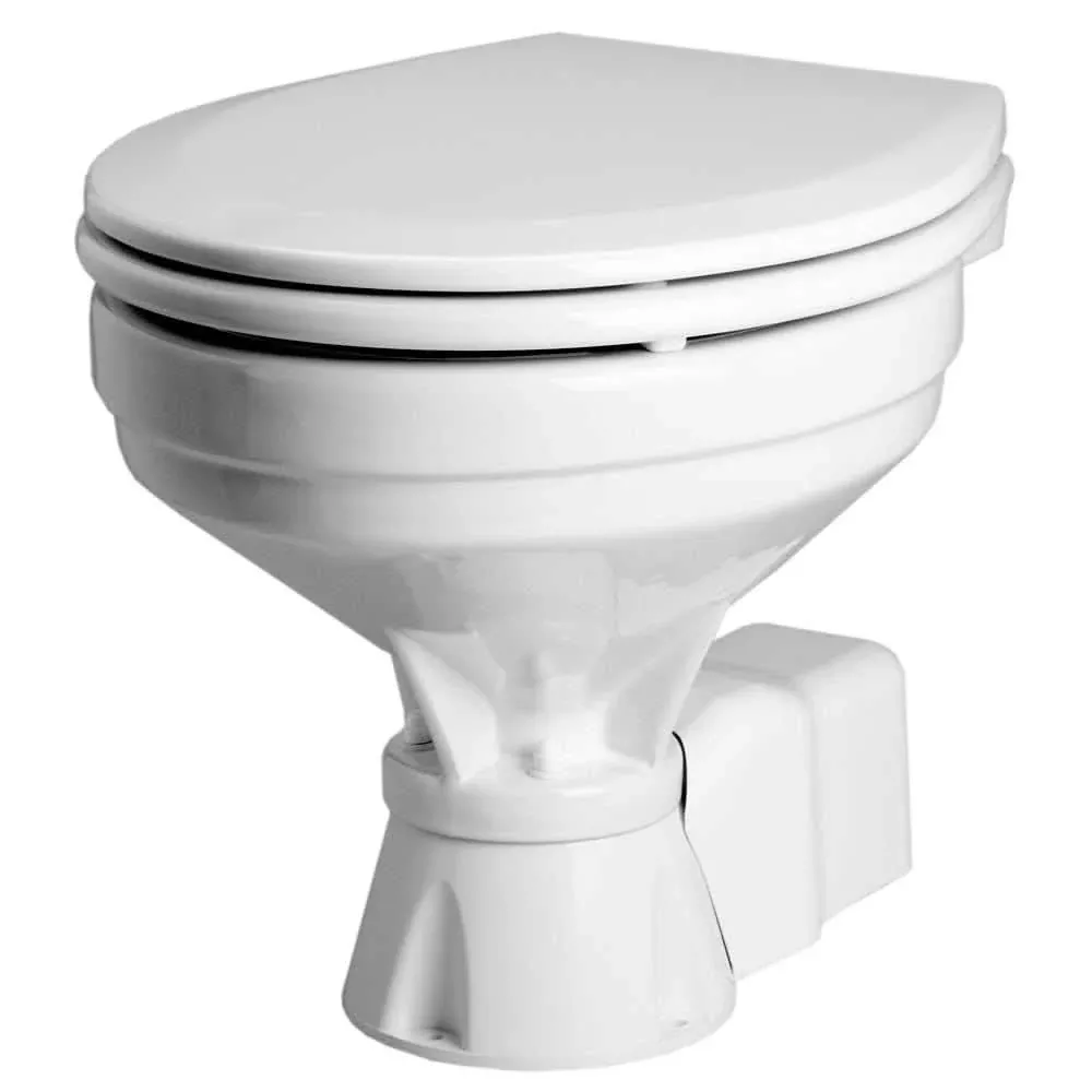 Johnson Pump Standard Electric Compact Macerator Style Toilet - 12V - 80-47435-01